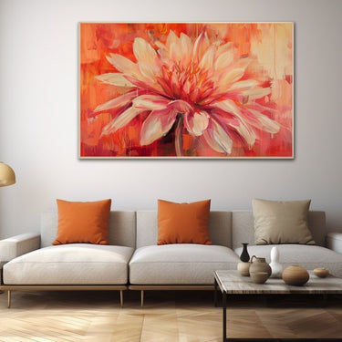 Abstract Flower Canvas